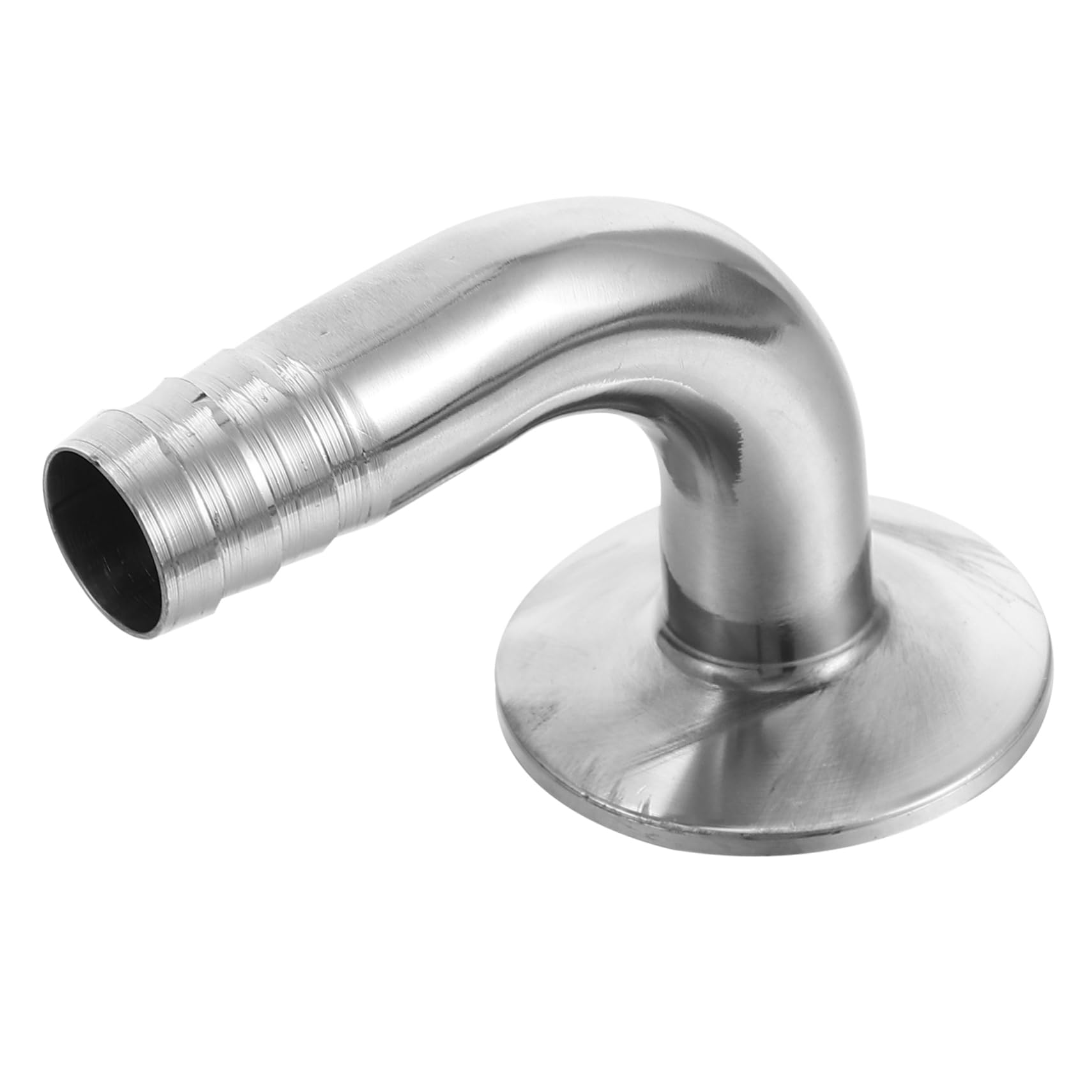 VILLFUL Leather Hose Connector Hose Fittings for Fuel Hose Ferrule Pipe Fitting Garden Hose Elbow Hose Barb Vacuum Hose Air Compresser Black Side Combs Sanitary Pipe Silver Stainless Steel