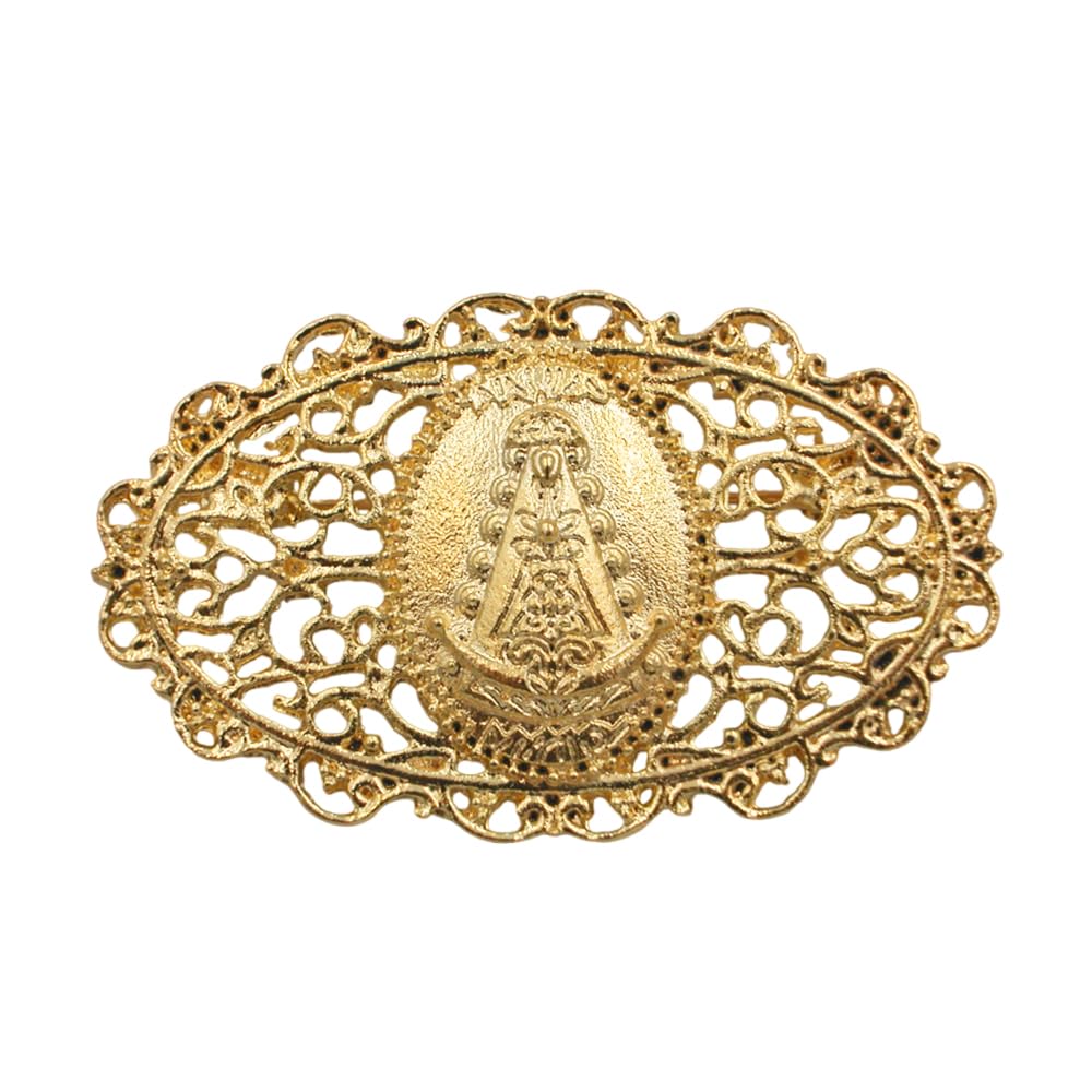 Broche calado Virgen del Rocío