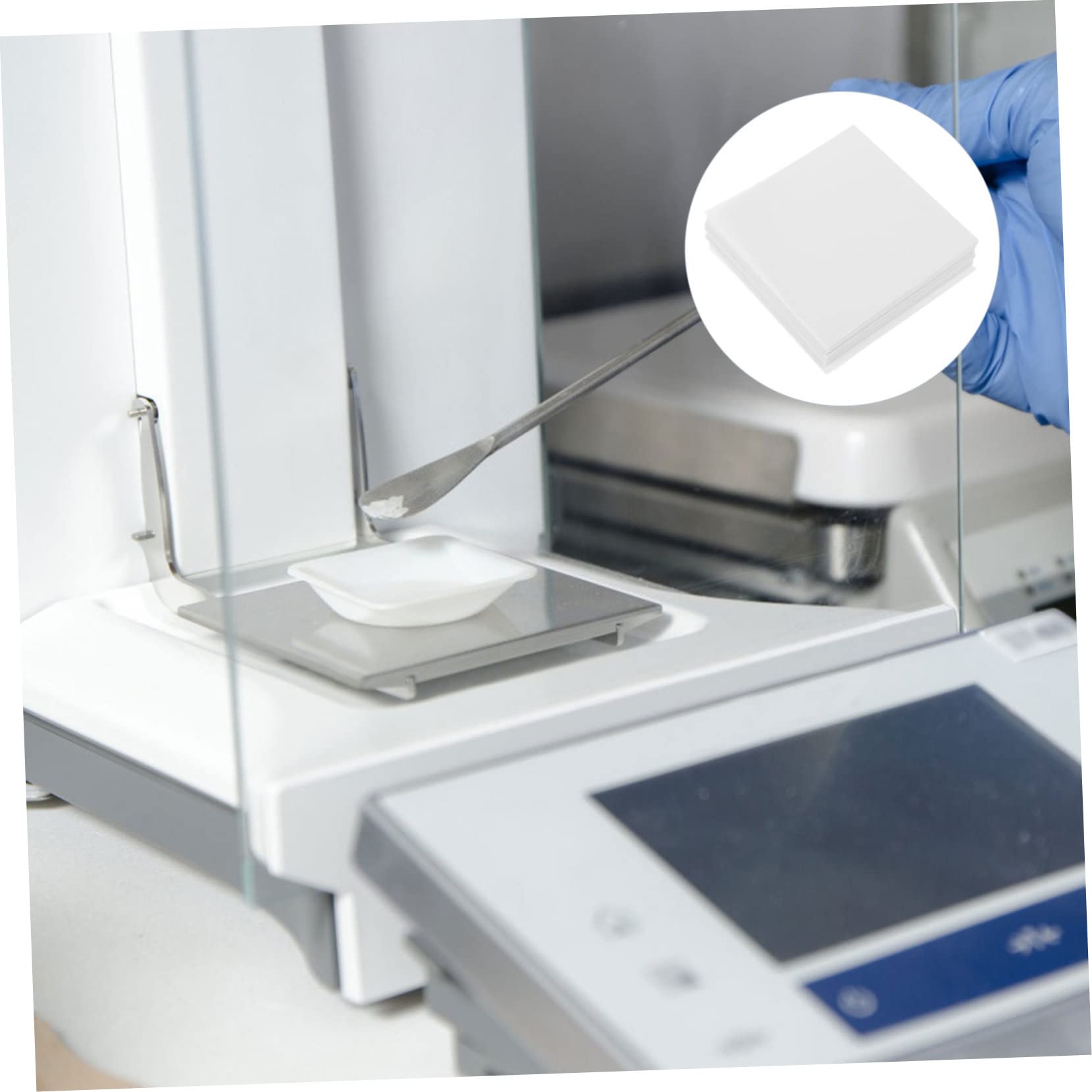 PRETYZOOM Sheets Weighing Paper Sheets Smooth Vessels Paper Mats Lab Equipment Non-Stick Surface Prevent Scale Damage