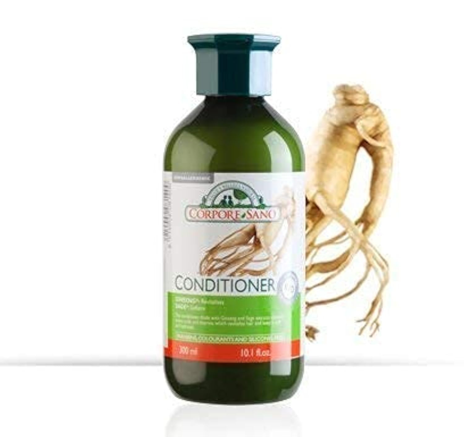 GINSENG & SAGE Conditioner-HYPOALLERGENIC-CERTIFIED ORGANIC-NO PARABENS-300 ml/10.1 fl oz