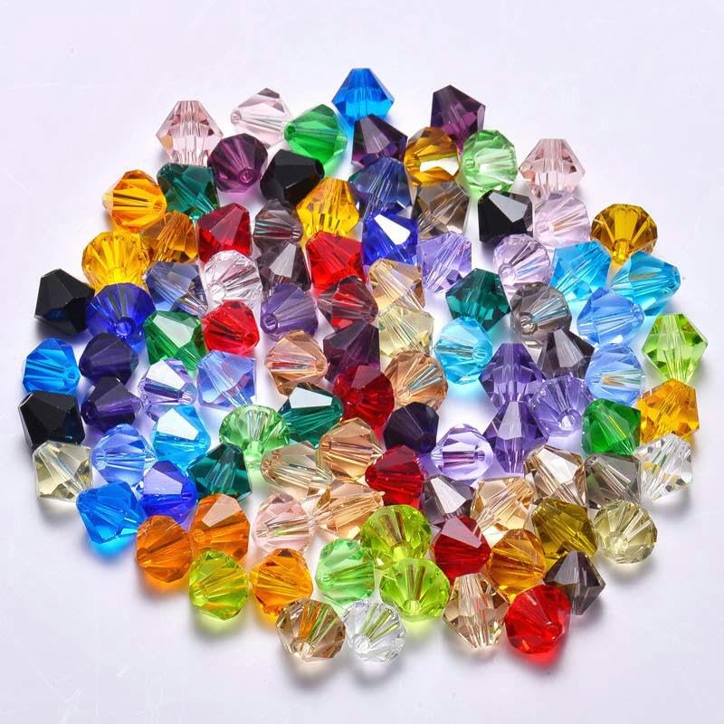Perles de cristal pour rideaux et loisirs créatifs, pack 500 pièces