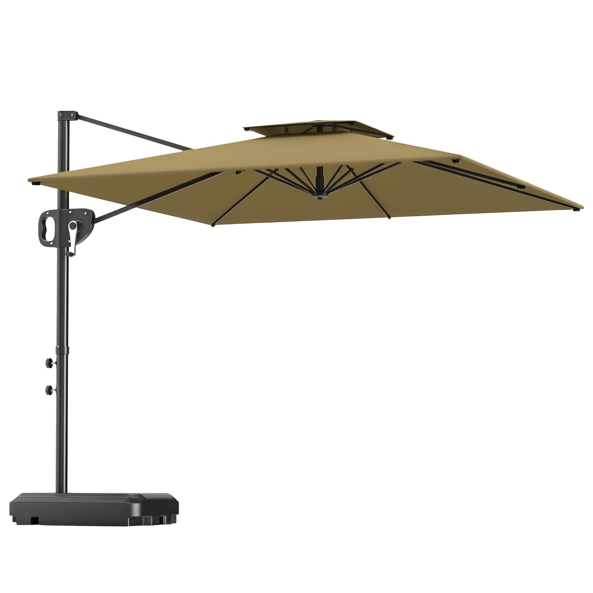 Outsunny Cantilever Parasol - Khaki