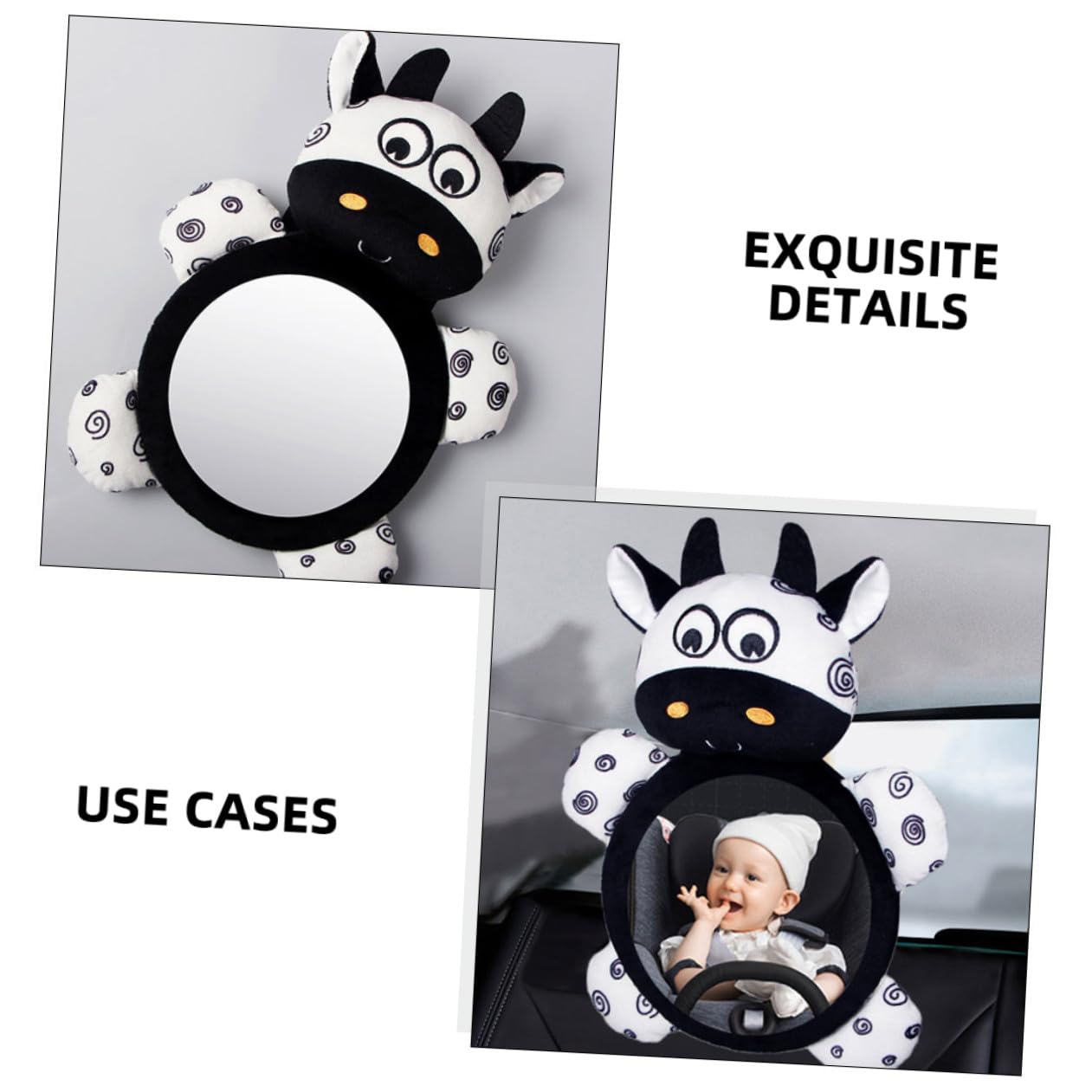 BESTonZON 2pezzi Specchietto Per Per Riflettente Per Osservare Design Facile Installare