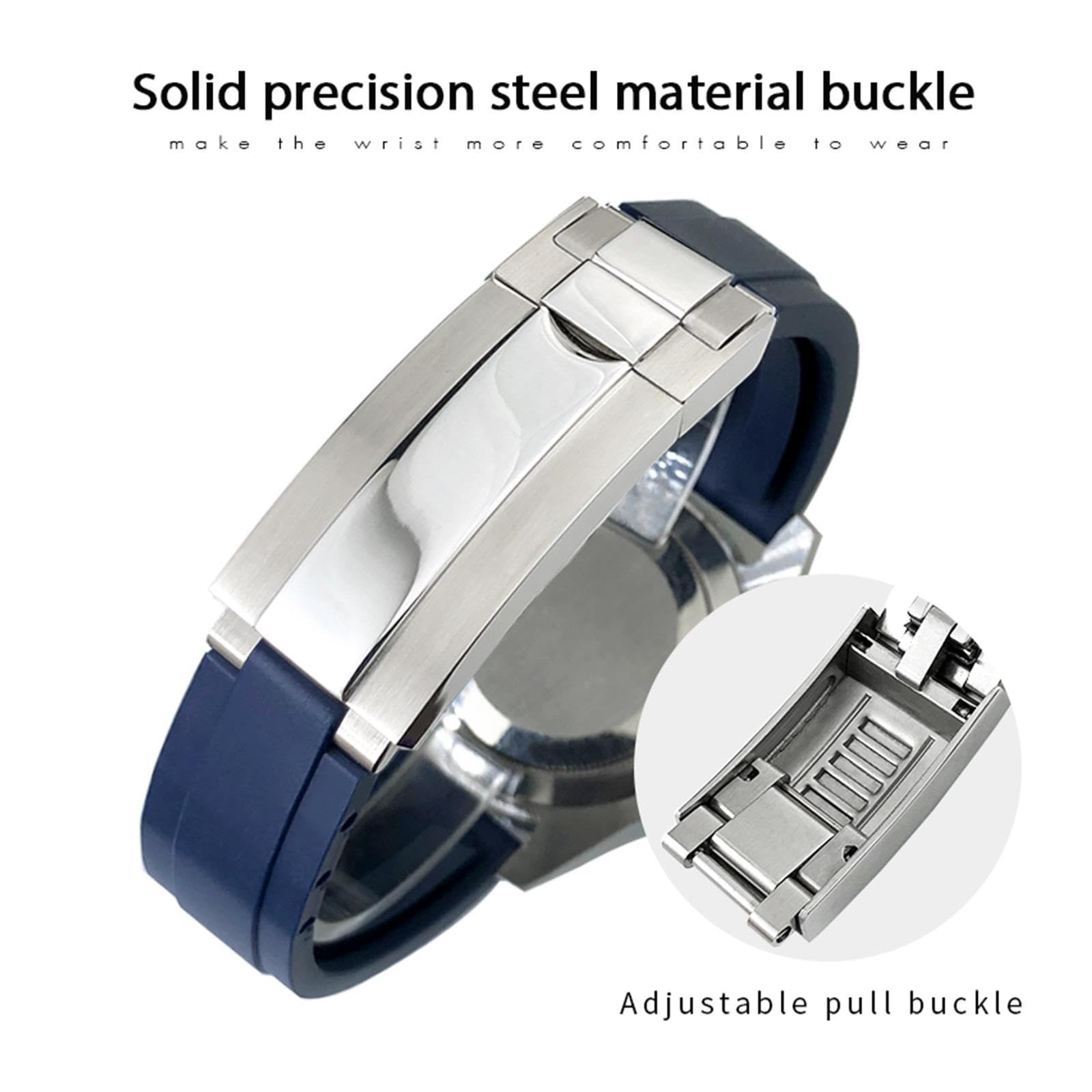 Correa de reloj silicona caucho compatible con Rolex