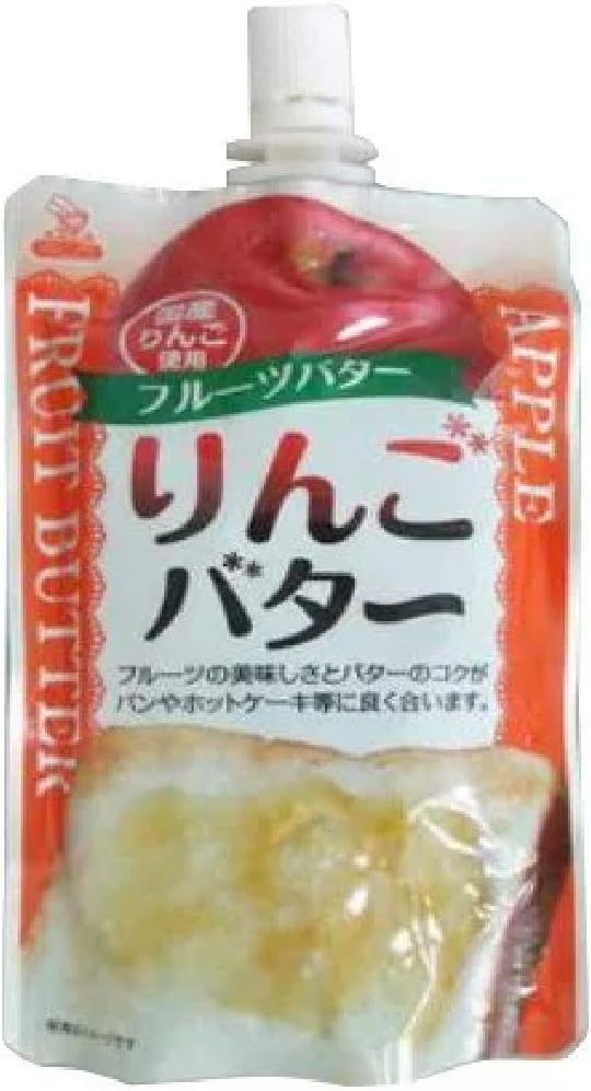 Amazon 東北限定 青森県限定 平川市限定 木村食品工業 フルーツバター りんごバター 国産りんご使用 Apple Fruit Butter フルーツの美味しさ バターのコク パンやホットケーキ等 よく合う りんご油脂加工品 130g 2 食品 飲料 お酒 通販