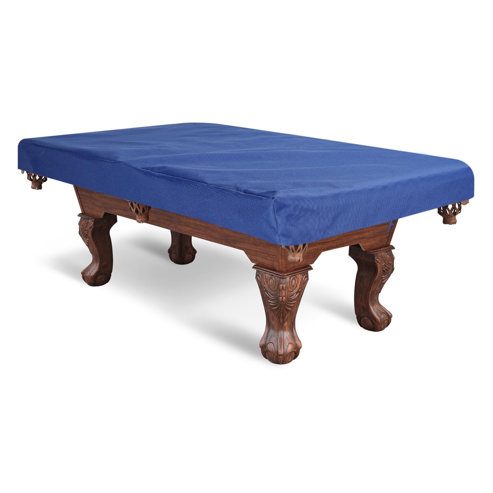 PATIKIL Billiard Pool Table Cover 9 Feet, Oxford Waterproof Outdoor Indoor Dustproof Billiard Table Cover Billiards Accessories for Protecting Pool Table Home Club Bar, Navy Blue