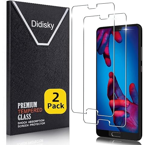 Didisky Tempered Glass Protector for Huawei P20 Cover