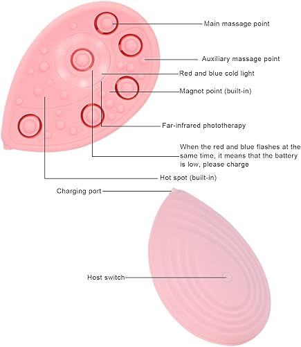 Miniatura 7 de Masajeador de senos, masajeador de senos anticaída, máquina de masaje de mama eléctrica inalámbrica Máquina de elevación de busto