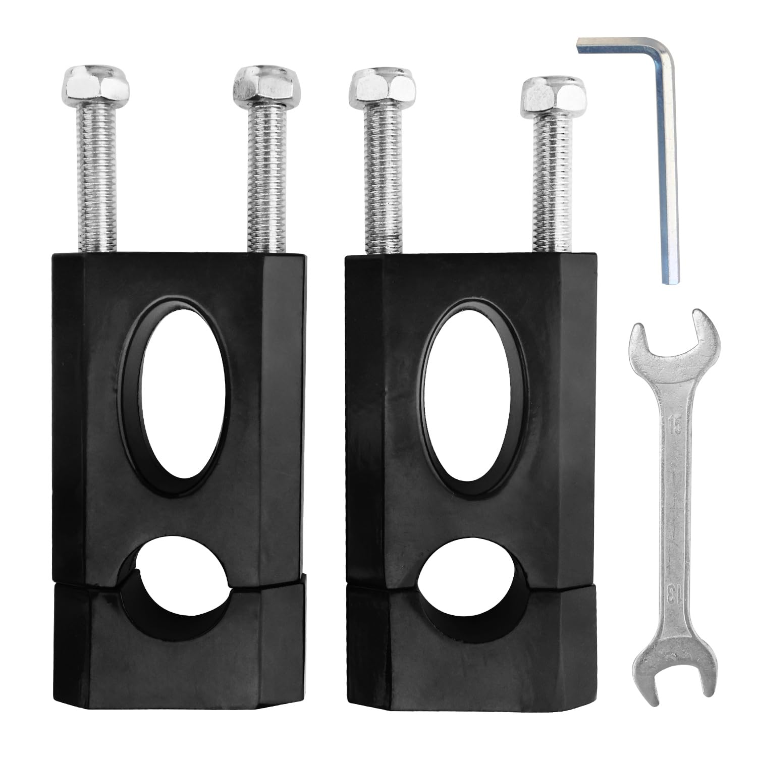 7/8 22mm Handlebar Risers for Coleman CT200U-EX BT200X RB100 BTX200 Mega Moto Monster Moto MM-B80 Mini Bike Razor MX650 MX500 MX400 MX350 SX500 SSR 125 Apollo Dirt Pit Bike Quad Heavy Duty Black