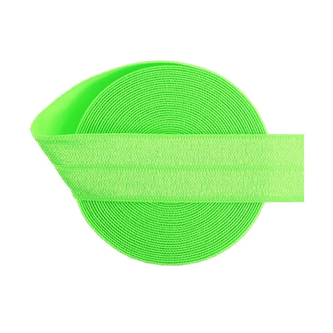 nylon suave goma cintura, Banda elástica de satén de licra, brillante, plegable, de 50 yardas, 3/4", 20 mm, for el pelo, diadema, adorno for costura de vestidos