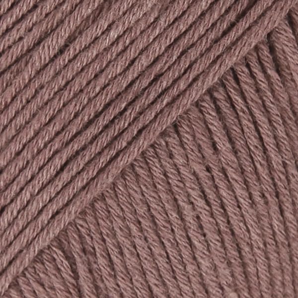 100% Egyptian Cotton Yarn for Knitting and Crocheting, Drops Safran, Sport Weight, 2 - Fine, 5 ply, 1.8 oz 175 Yards (23 Brown)