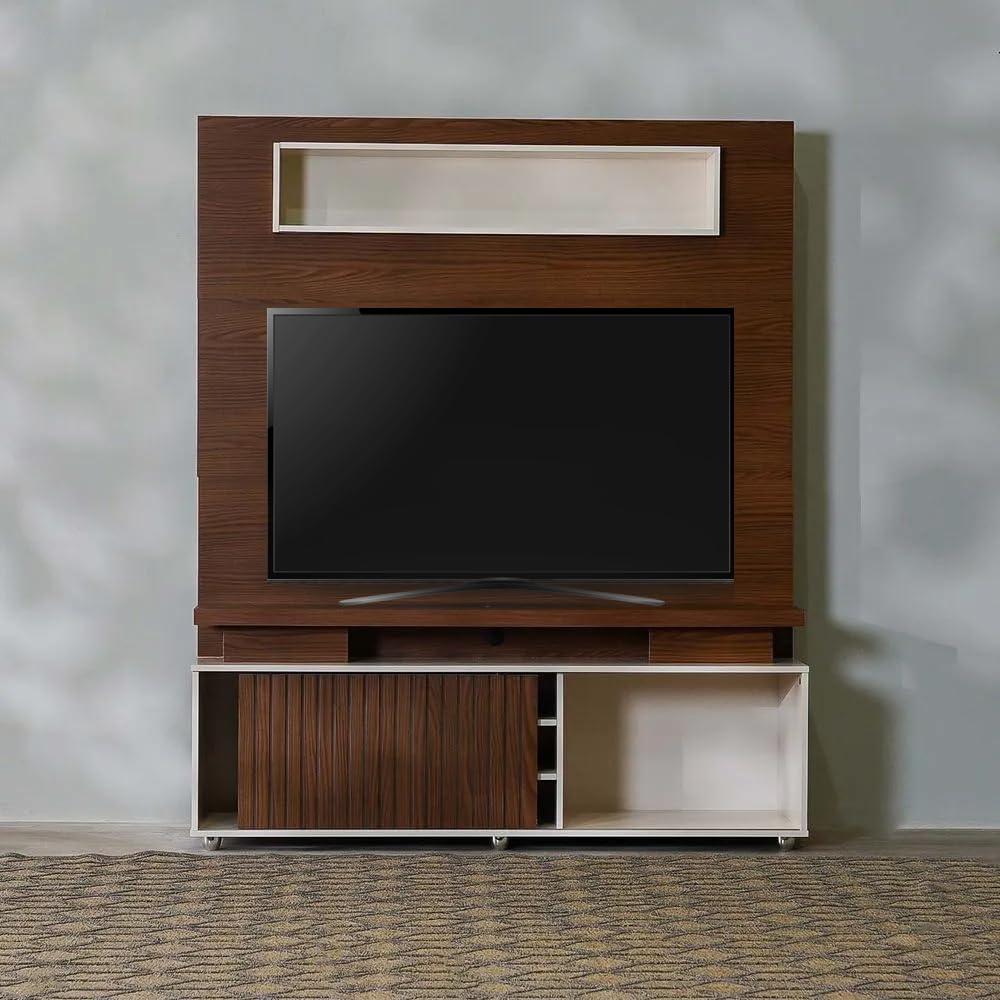 Danube Home Ontario Tv Cabinet For Up To 60 Inches Tv I Entertainment Modern Design Wall Unit Furniture I Wooden Tv Stand I Made In Brazil Tv Unit Rack 150X38.5X183.5CM Multi Color