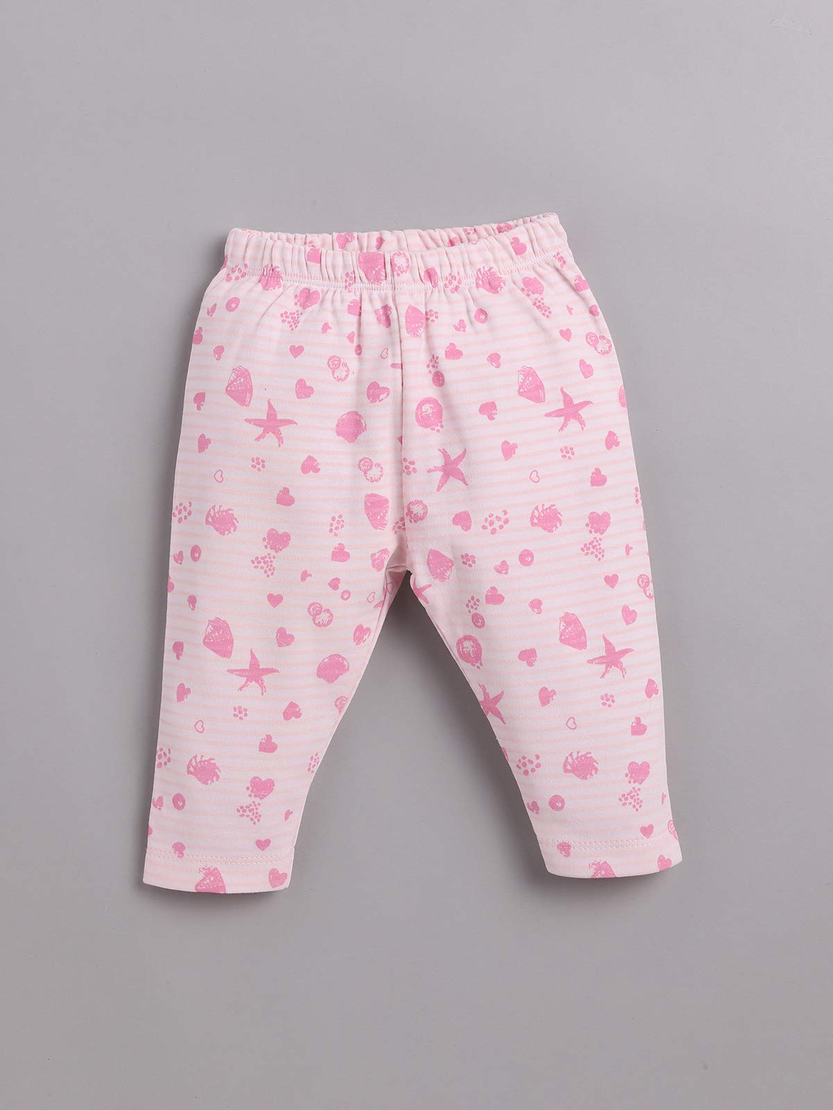 BABY GO Baby-Kleidungs-Set mit langen Ärmeln für Baby-Mädchen, Baumwollkleid/T-Shirt-Hose für Baby-Mädchen