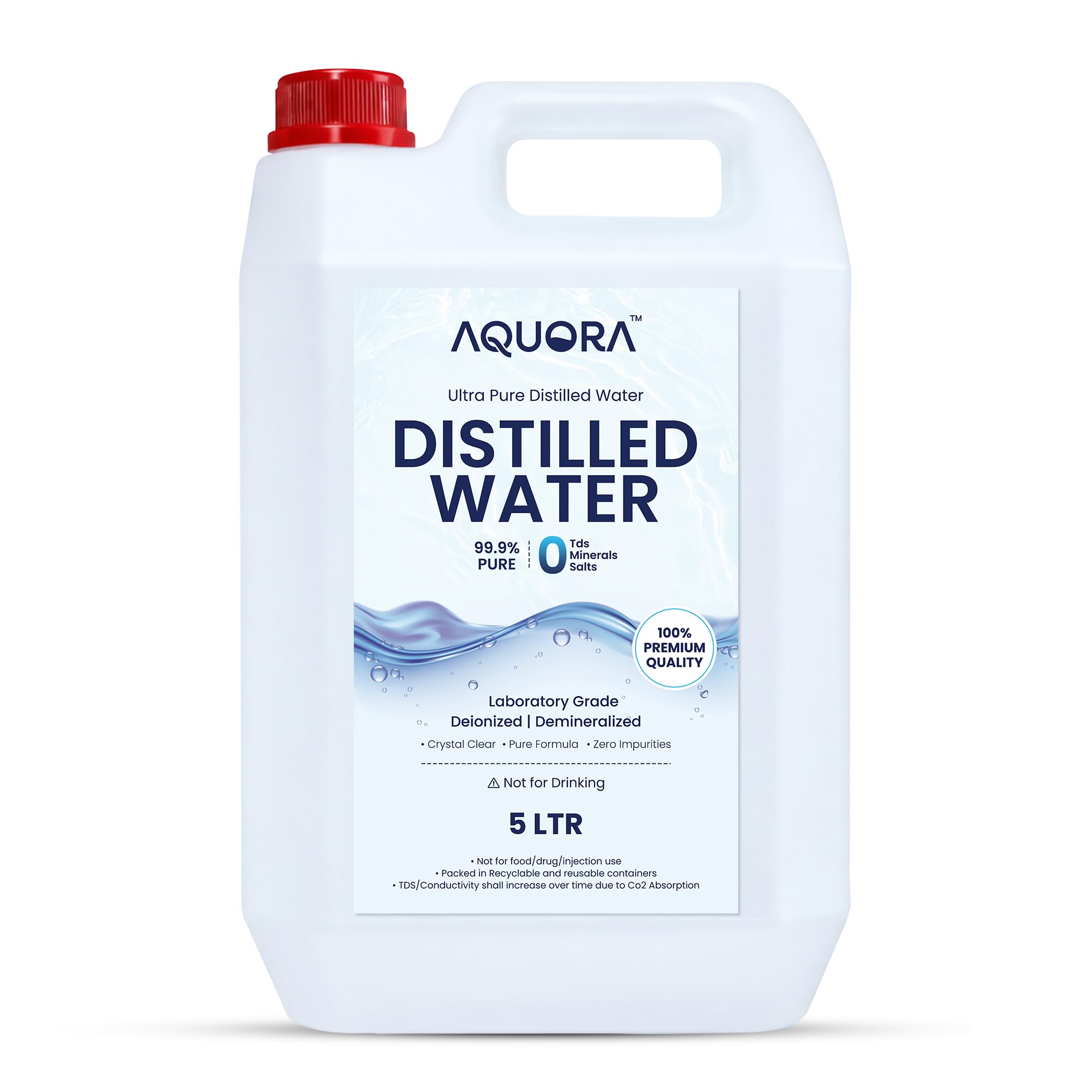 5 Litre Distilled Water | 99.99% Pure Deionized Demineralized Water | Battery Water for UPS, Inverter, Car Battery, Lab Equipment & Industrial Applications-image-8