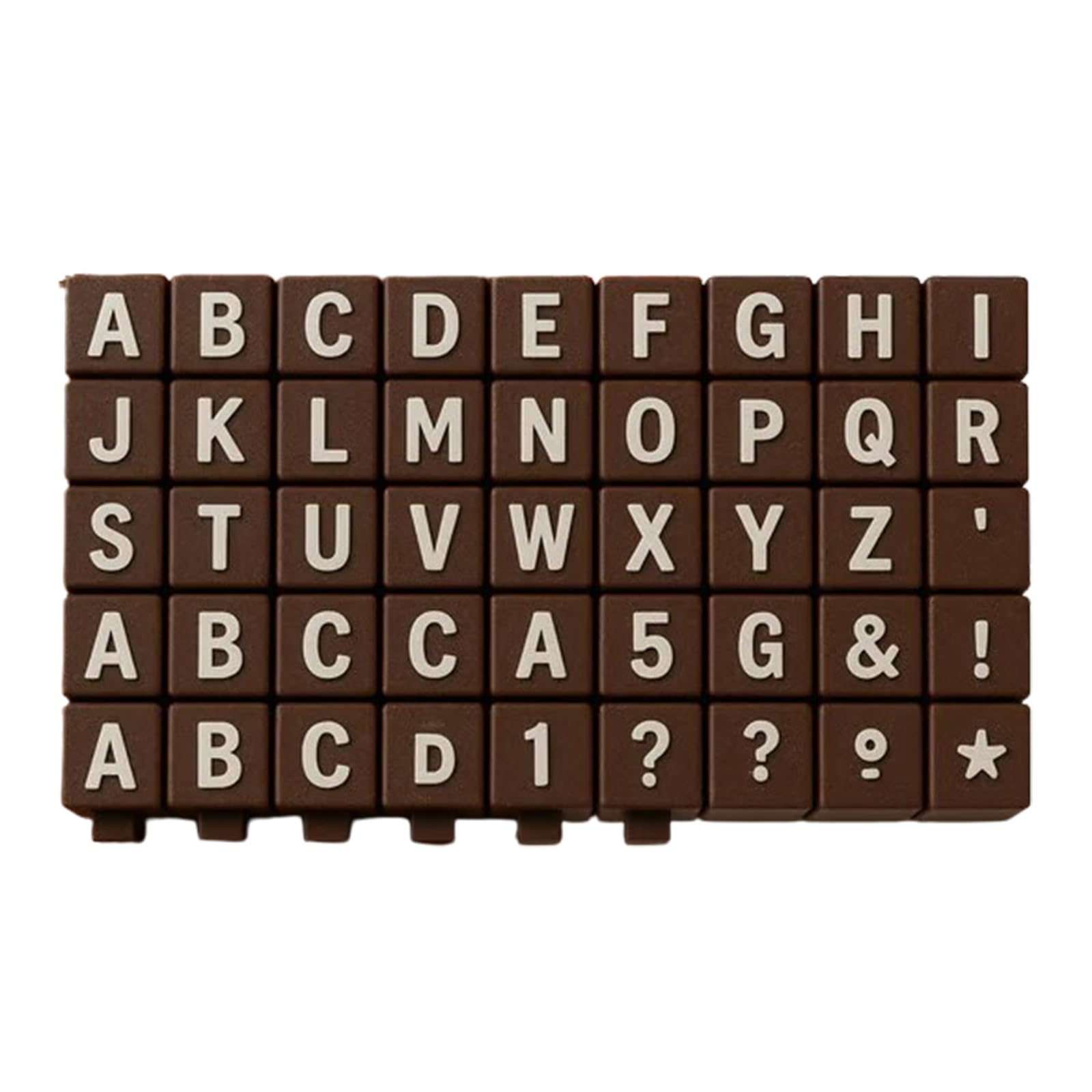 Time Blocks Connected Calendar Stamp,Consolidated Number Stamps Reusable Customizable Build Months Weeks Lists with Ease for Card Making Decoration DIY Scrapbooking (EN_Letters)