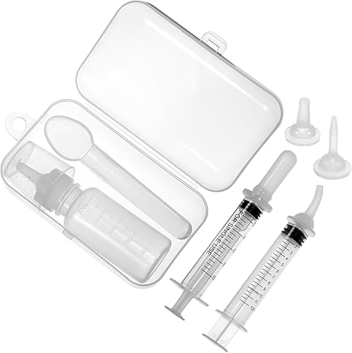 Mipcase Kit para mascotas 1 juego de botellas de leche para cachorros, biberones de alimentación para animales recién nacidos