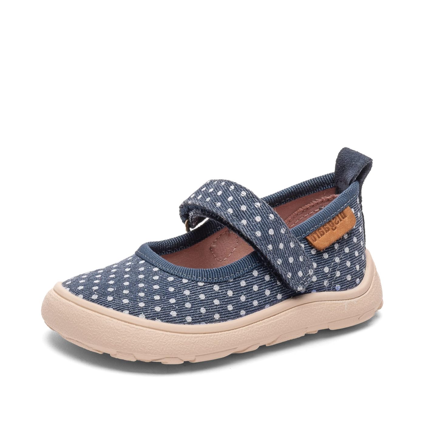 Bisgaard Unisex Children's Barefoot Ballet Trainers, Navy dots, 11.5 UK Child