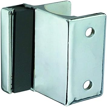 Harris Hardware TP5410 Strike & Keeper Die Cast Zamac Bracket for 1-1/4" Thick Pilasters, Chrome Plated