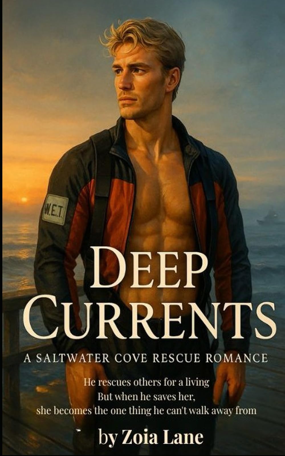 Deep Currents: A Saltwater Cove Fireman Rescue Romance
