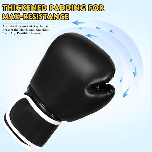 Miniatura 5 de Guantes de boxeo para niños y niñas, jóvenes de 5 a 12 años, guantes de entrenamiento para saco de boxeo, kickboxing, Muay Thai