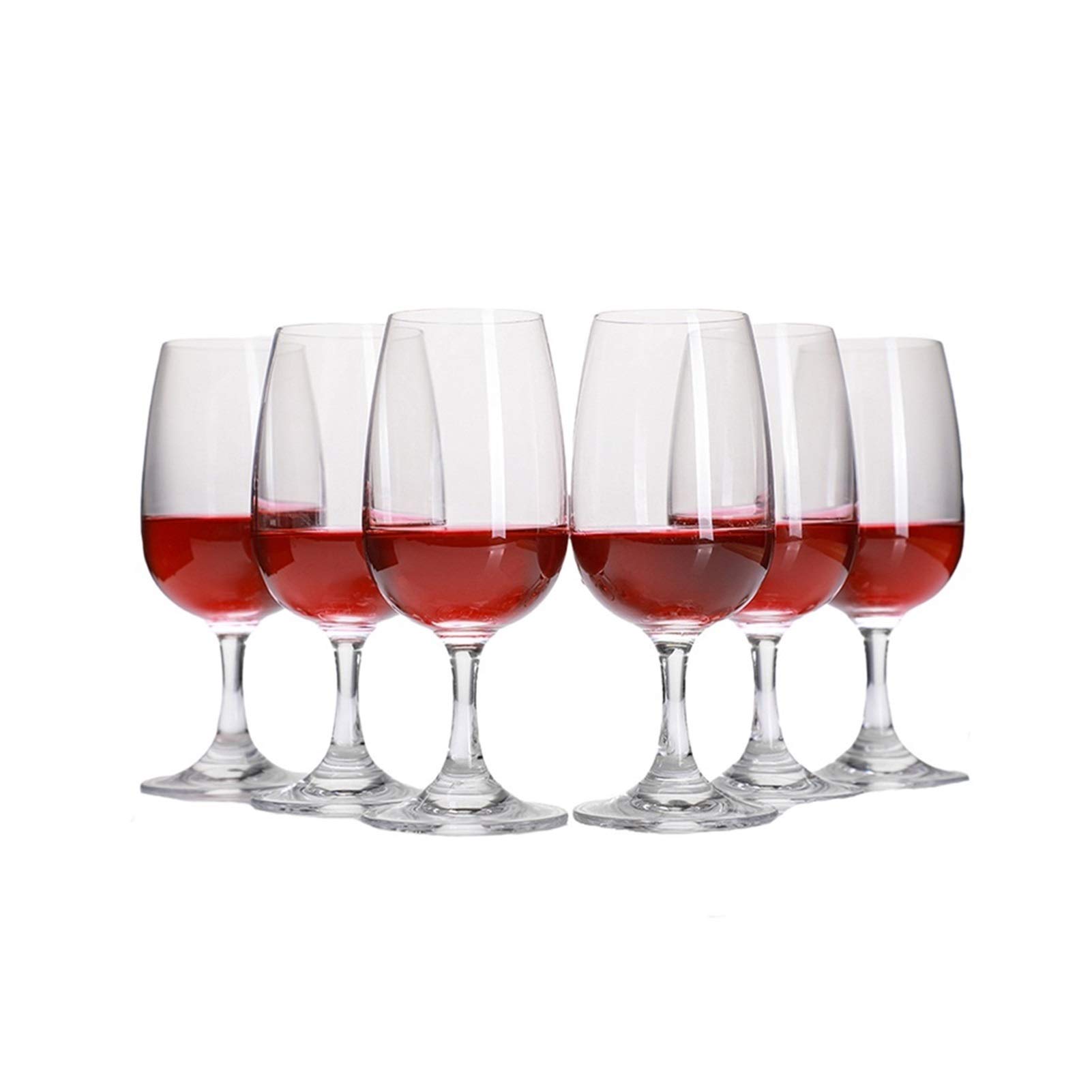 Juego de copas de vino de cristal profesional con degustación de vino, copas de champán sopladas a mano, color rojo y blanco