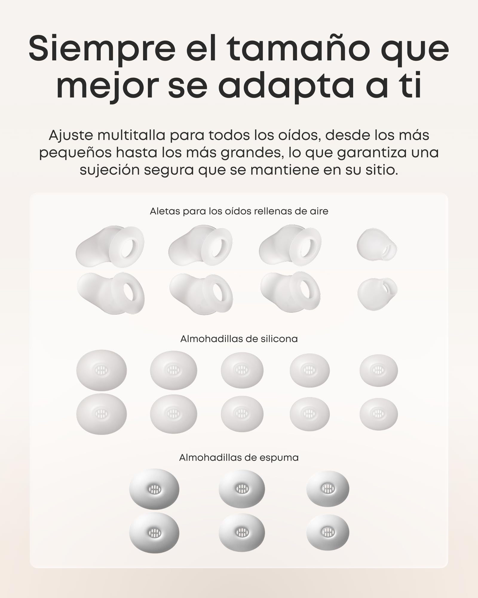 Soundcore Sleep A30 Auriculares para Dormir con cancelación de Ruido | Sistema adaptativo para bloquear ronquidos, comodidad al dormir de lado, hasta 45 h de reproducción