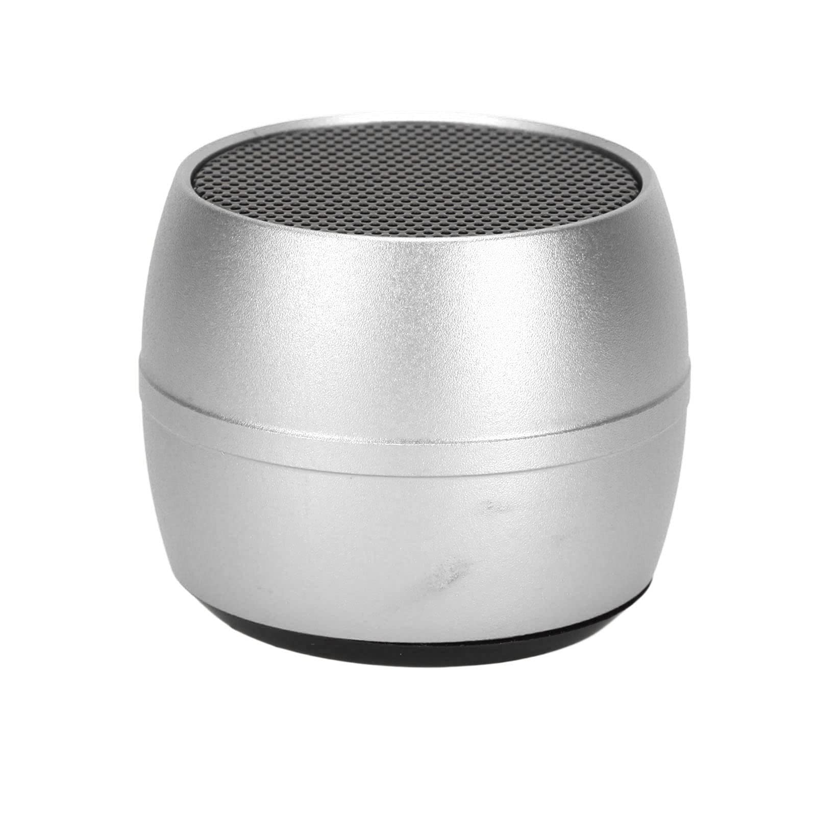 JTLB Mini Bluetooth Speaker IP67 USB Charging Built in Mic Portable Speaker for Shower Room Car (Silver)