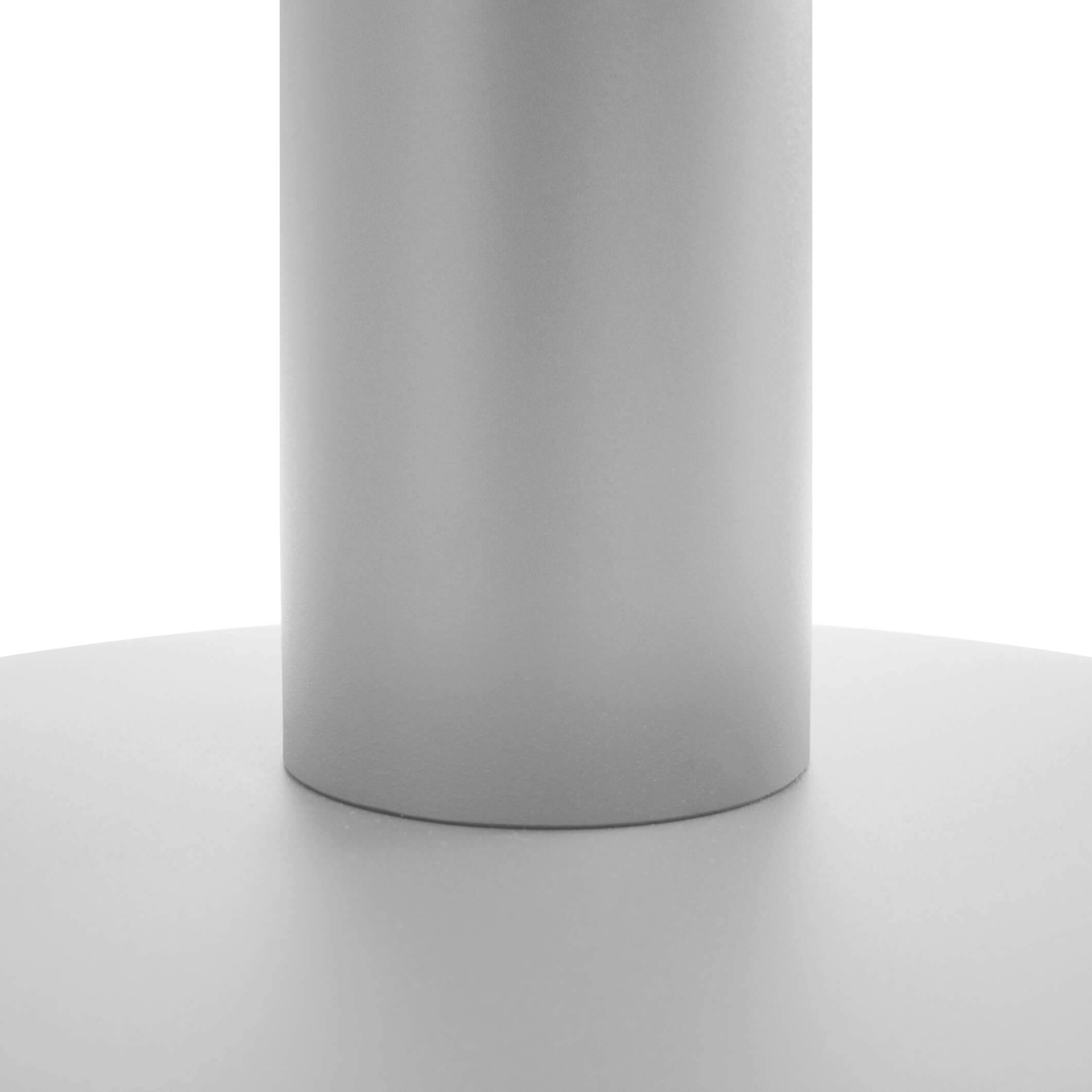 Weber Büro Optima - Tavolo rotondo per riunioni, diametro 100 cm, colore: grigio perla