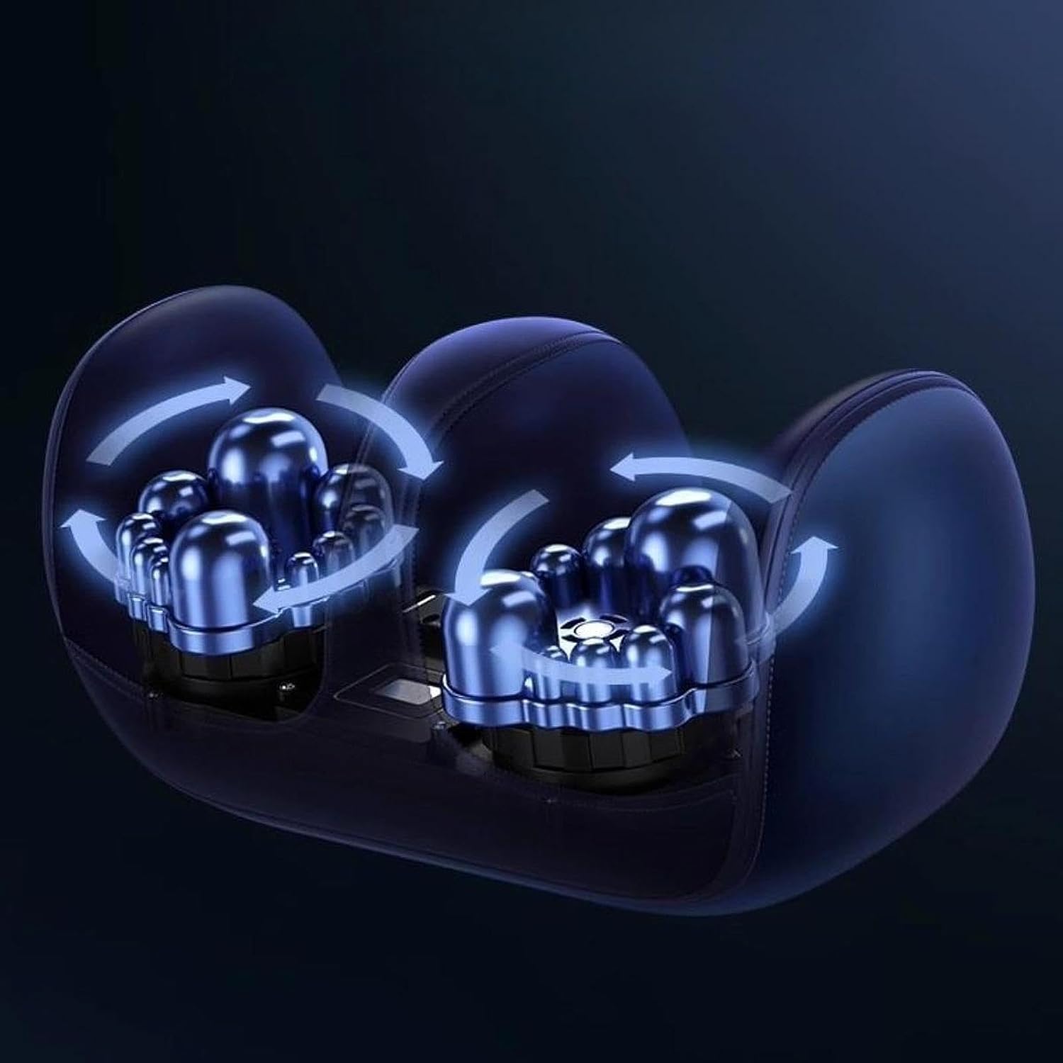 SAZ dekor with massage roller blue for the legs of the massage leg calf. Massage machine for pain relief SAZ dekor with massage roller blue for the legs of the massage leg calf. Massage machine for pain relief