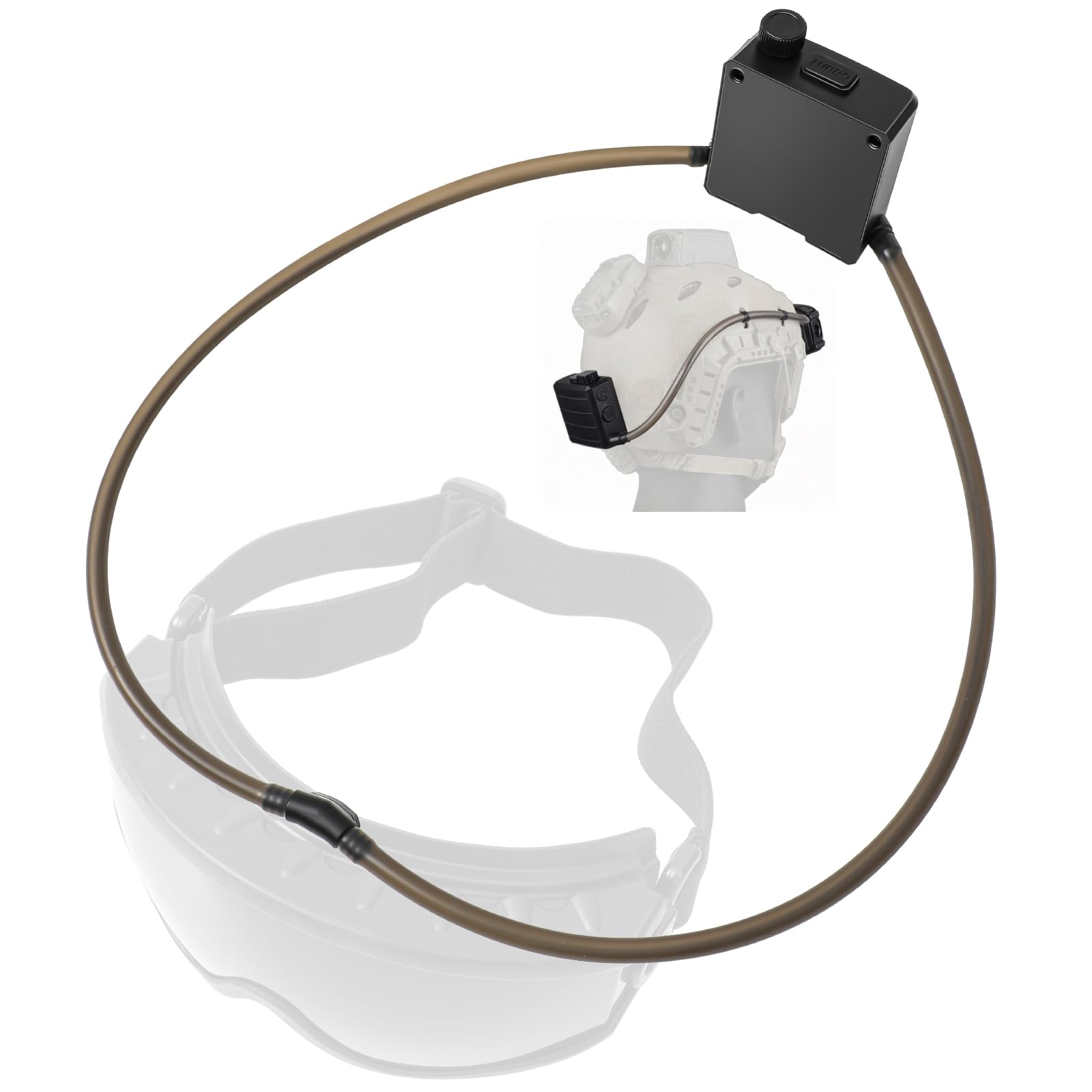 Kingdder Goggles Anti-Fog Fan Kits, Defogger for Goggles with Adjustable Knob, Fan Turbo Button, 6-10h Runtime for Airsoft, Tactical, Skiing, Cycling, Work, Cycling, Winter Sports.-image-33