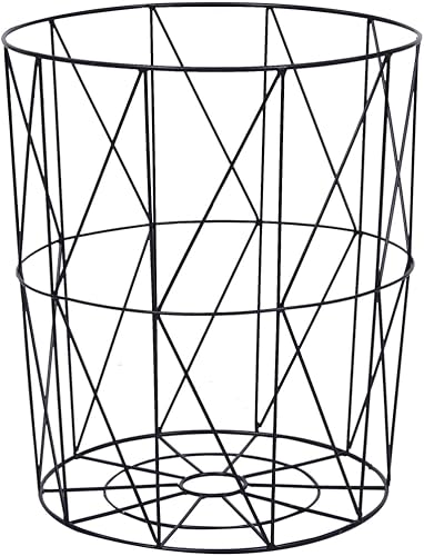 Miniatura 24 de 1 mesa auxiliar con marco de metal, mesa auxiliar blanca para sala de estar, hogar, oficina, 18.5 x 22.4 pulgadas Blanco,Negro