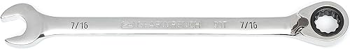 GEARWRENCH Llave combinada de trinquete reversible 90T 716" - 86644