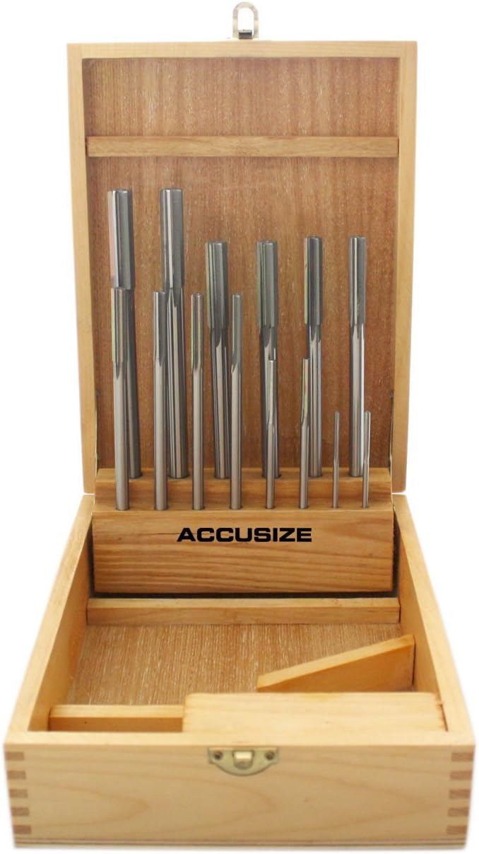 14 Pcs/Set Over & Under Size HSS Chucking Reamer Set in Fitted Case, 5500-SX00