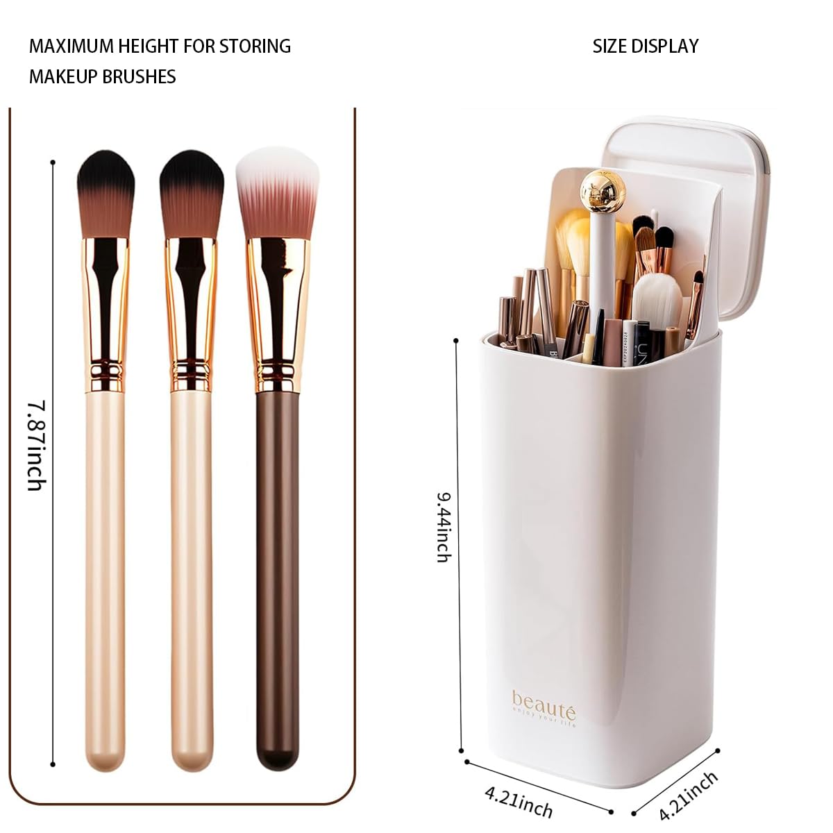 ACSTORi Makeup Brush Holder with Lid - Image 2