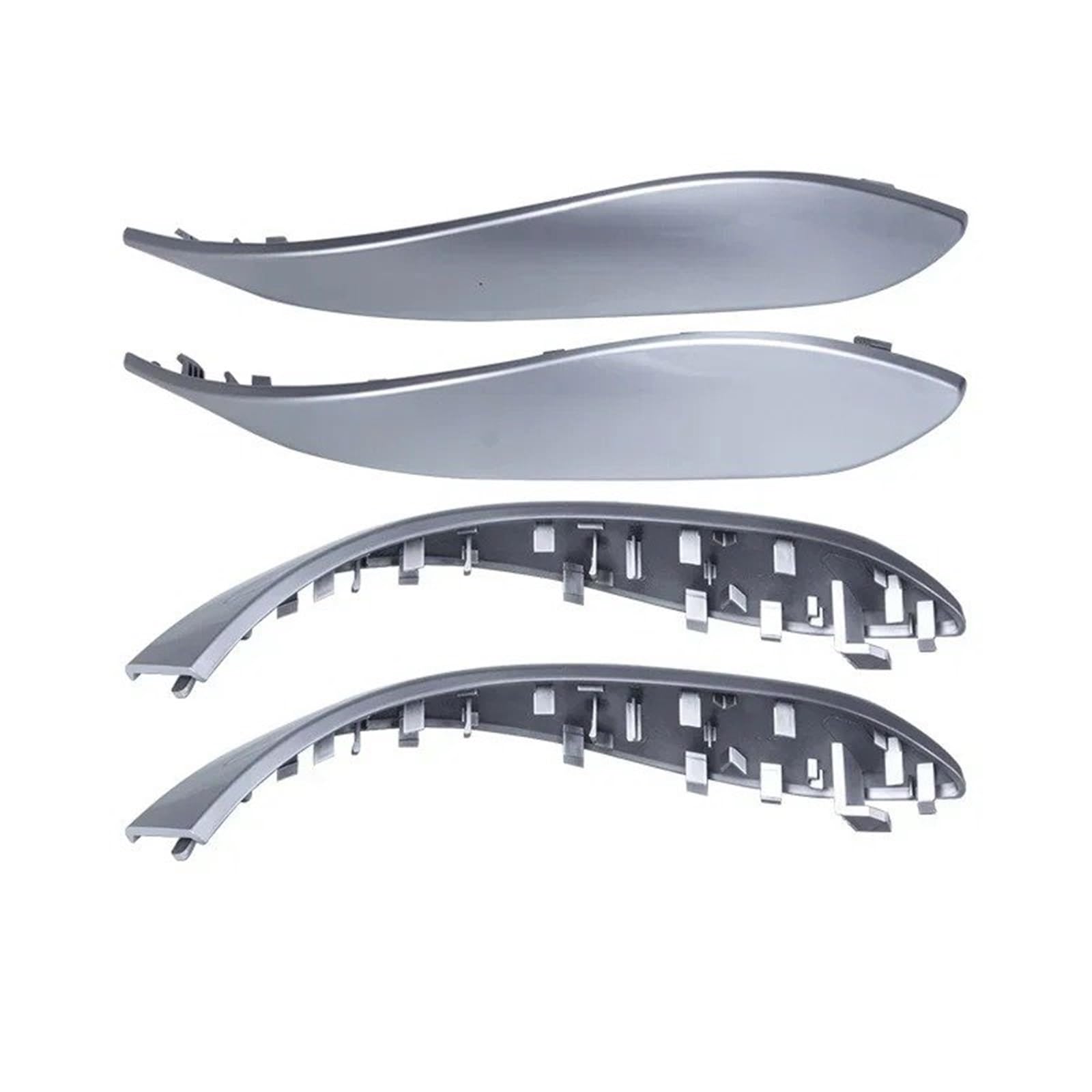 Punxdda 4 Pcs Silver Car Inner Handle For Bmw F30 F80 F31 F32 F33 F34 F35 F36 3 4 3Gt Series 2012-2018 Car Interior Door Handle Cover Decoration(4 Pcs Silver)