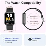 MorePro Fitness Tracker avec le rythme cardiaque 24/7 & Moniteur de pression artérielle, Oxygène sanguin & Sleep Tracker, montre intelligente avec compteur Step Calorie, IP68 Waterproof Activity Tracker pour les femmes hommes Android iOS