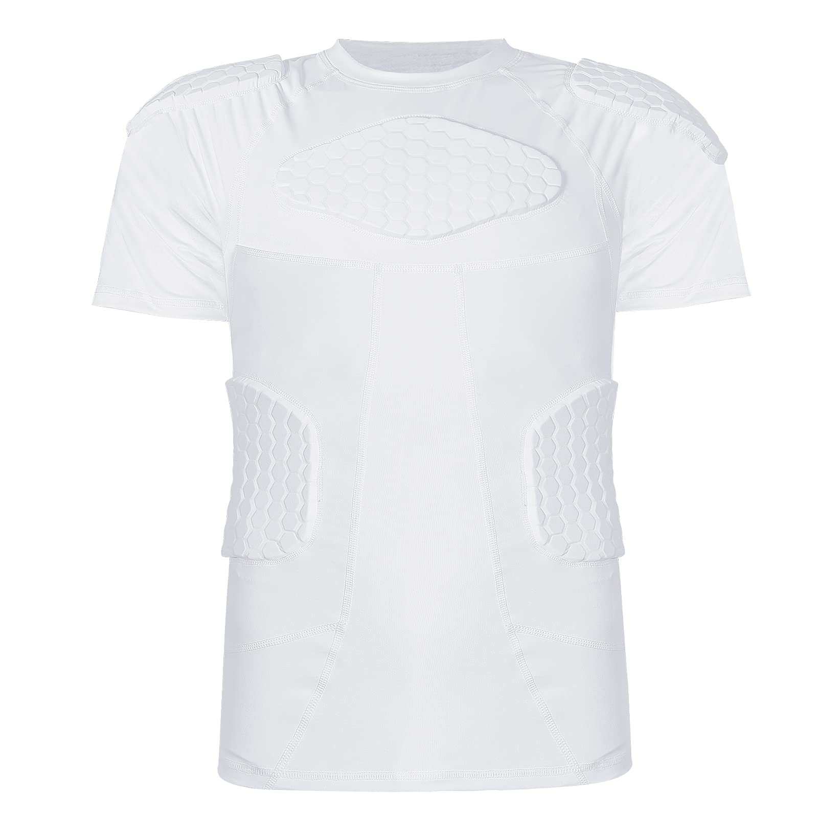 Rib Protection For Rugby Snapklik.com : Mens Padded Compression Shirt Chest Rib Protector Adult ...