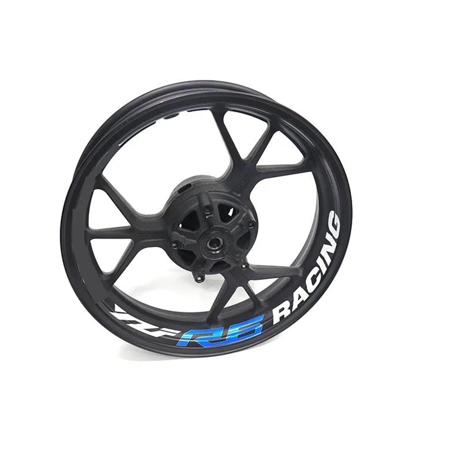 Stickers Motorcycle Wheel Stickers Night Reflective Decorative Rim for Yamaha R6 YZFR6 YZF-R6(Style 15)