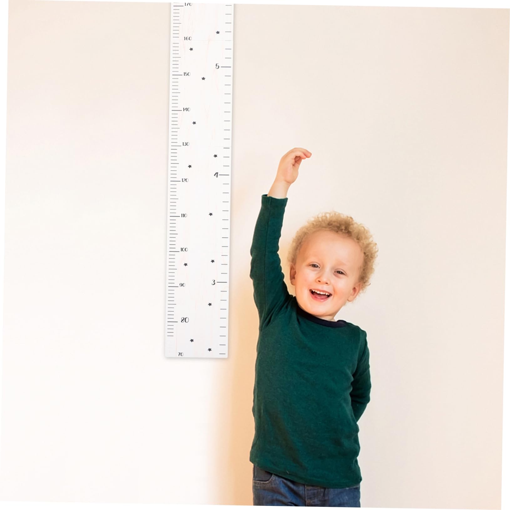 Gráfico De Altura De Madera Adhesivo Para Pared Medidor De Crecimiento Infantil Decoración Para Habitaciones Registro De Altura Seguro y Duradero Para Cumpleaños y Celebraciones