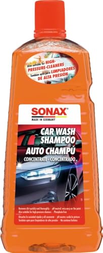 SONAX Champú concentrado para automóviles﻿ (2 litros) para todas las superficies de pintura, goma, plástico, vinilo y vi