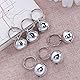 POPETPOP 5 Stück Glocken, Laute Katzen Dog Glocke,Haustier Bells,Glöckchen,Kleine Glocke Halsband Anhänger,Hundeglocke Jagd,Hundeglocken Tracker Anti Verlust,Basteln Katzenglocke