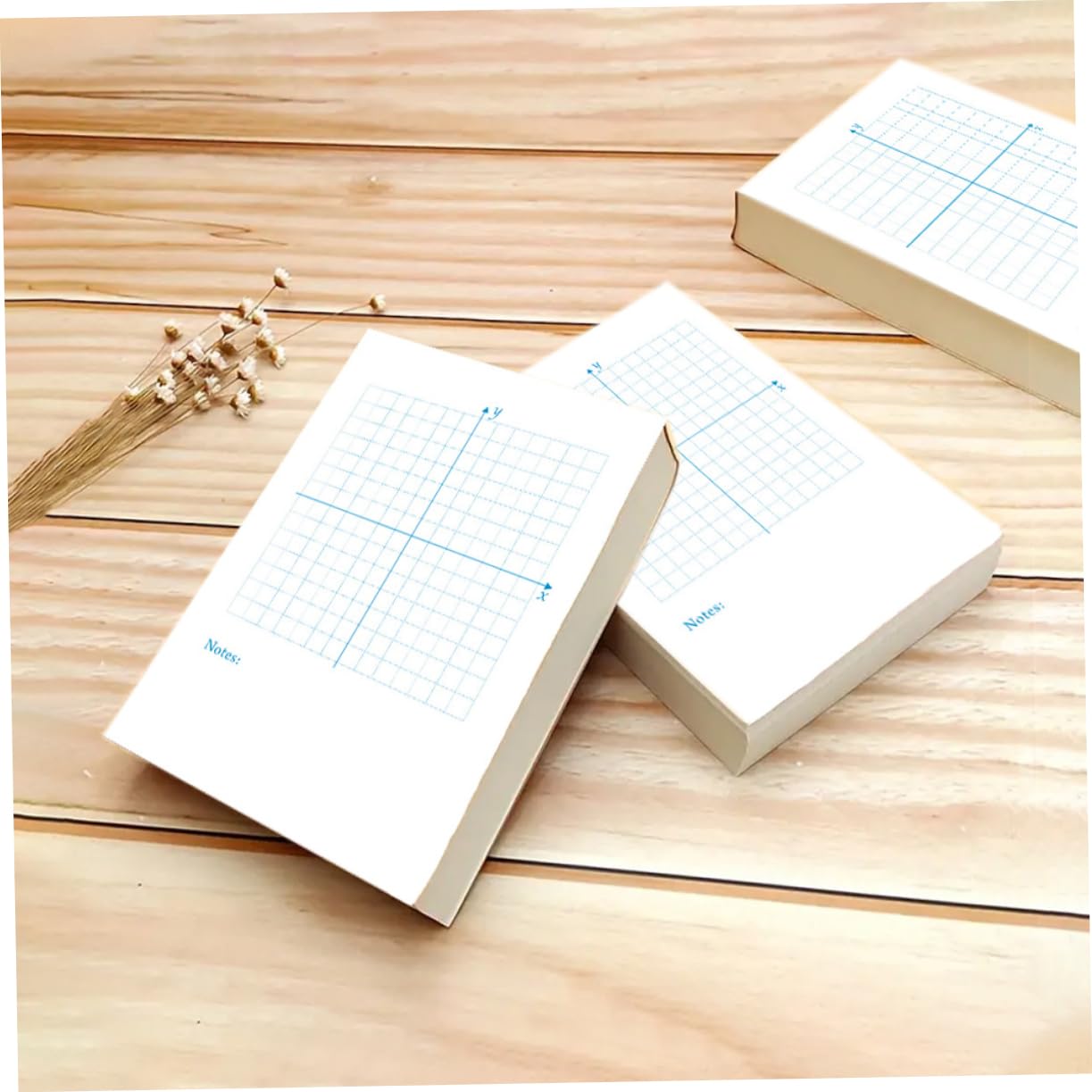 OSALADI 3 Pièces 4 Livre D'exercices Coordonner Carnet De Notes Haut Pointé Classe Dessiner Graphique Indice Plan Cartonné Supplies Du Collège Fiches Papier Blanche