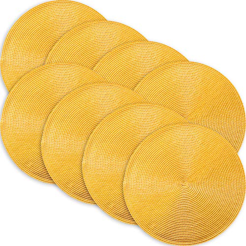 Erwin Müller Tischset 8er-Pack gelb Größe rund: 35 cm Ø