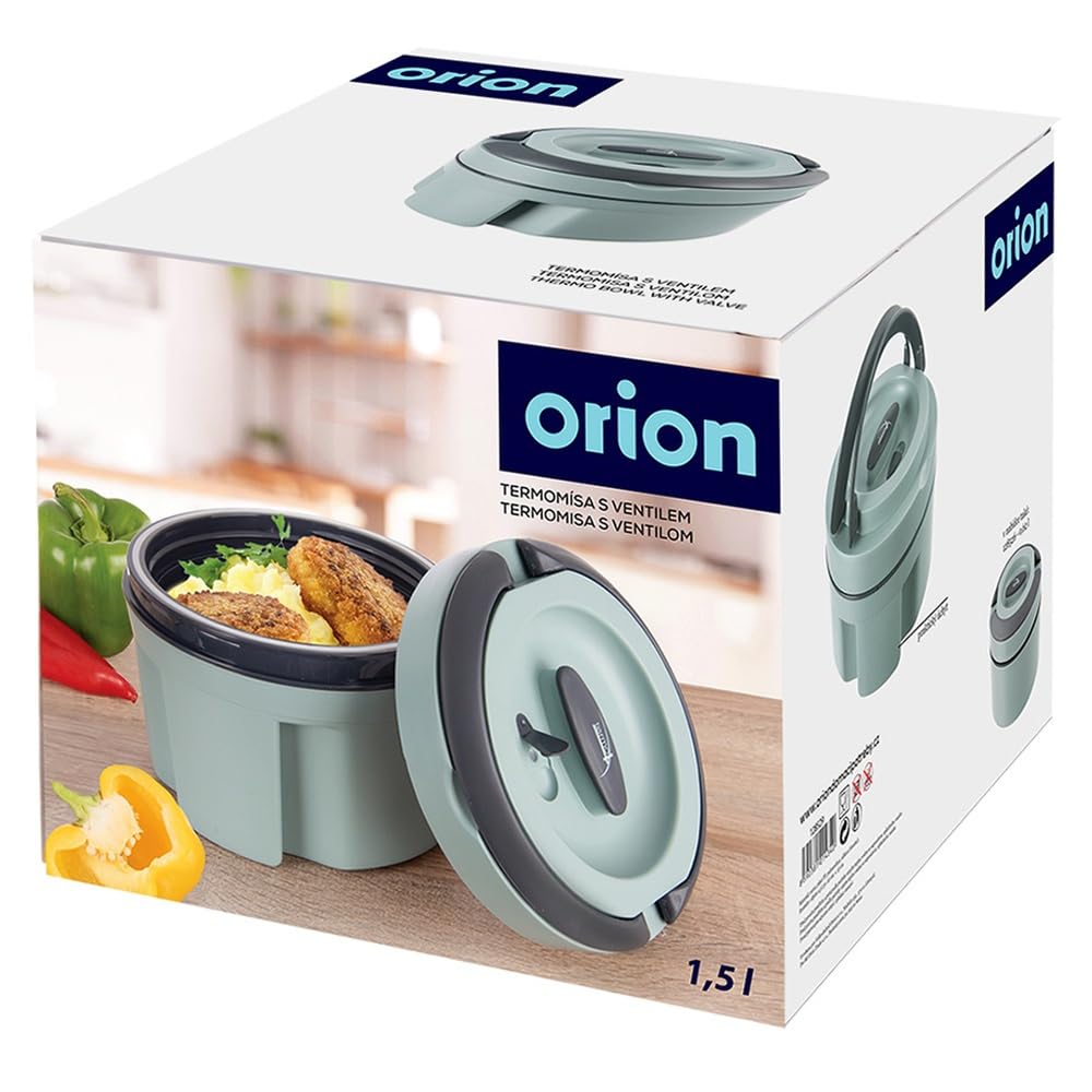 orion group Thermosbehälter Lunchbehälter Thermoschüssel Termo 2,4 L | Thermobox für Mittagessen aus Edelstahl