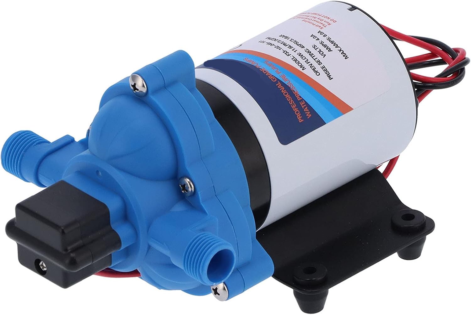 Water Pressure Diaphragm Pump Electric SelfPriming 3.0GPM DC for Boat Home Machine (F33-102-045-101 (12V))