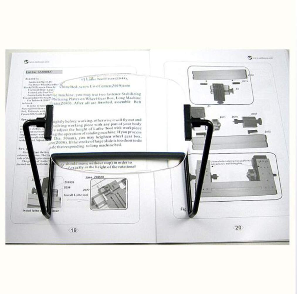 Lente d'Ingrandimento da Tavolo 2X a Mani libere per Leggere, Hobby, Artigianato, modellismo, Saldatura.