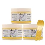 The Keys Salt Scrub -Sea Salt Scrub - Exfoliating Body Scrub with Wooden Spoon - Moisturizing Exfoliator for Hands, Foot, Bath, (12 Ounce (Pack of 3), Pineapple)