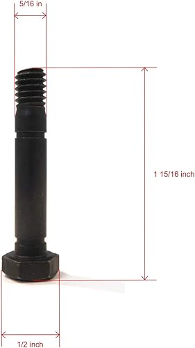 Miniatura 2 de The ROP Shop Paquete de 10 pernos y tuercas para Ariens Deluxe 28" 921030, 921035, 921036