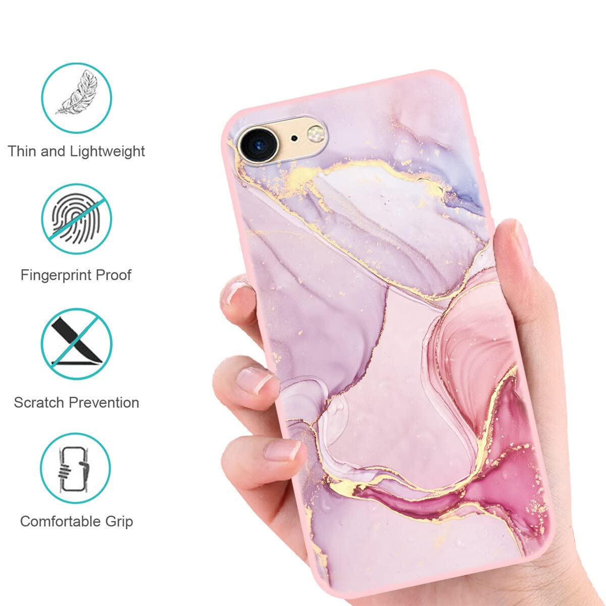 Yoedge 2 Pièces Coque Pour Apple IPhone 8/7 / SE2022 / SE2020 4,7",Silicone Souple Housse Étui Pour Téléphone Avec Motif Aesthetic,Ultra Mince Antichoc Protection Cover Case Pour IPhone8,Avion Carte