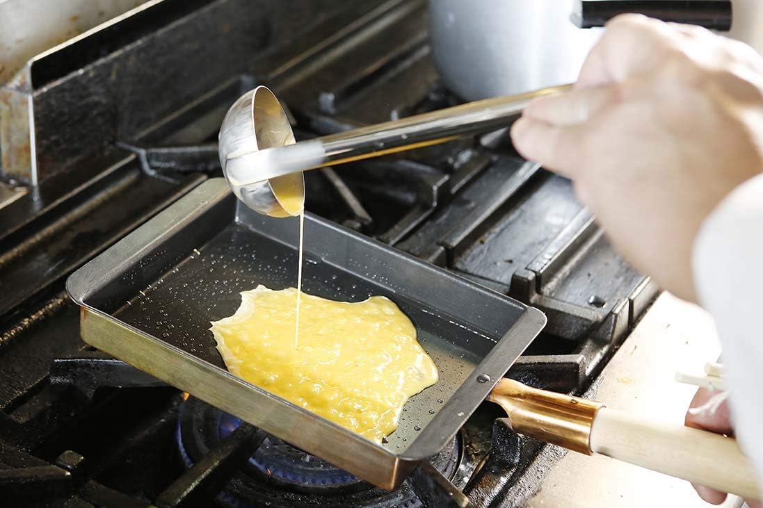 EBM Copper Egg Yaki, Kansai Type (Fluorine Resin Treatment), 5.3 inches (13.5 cm)